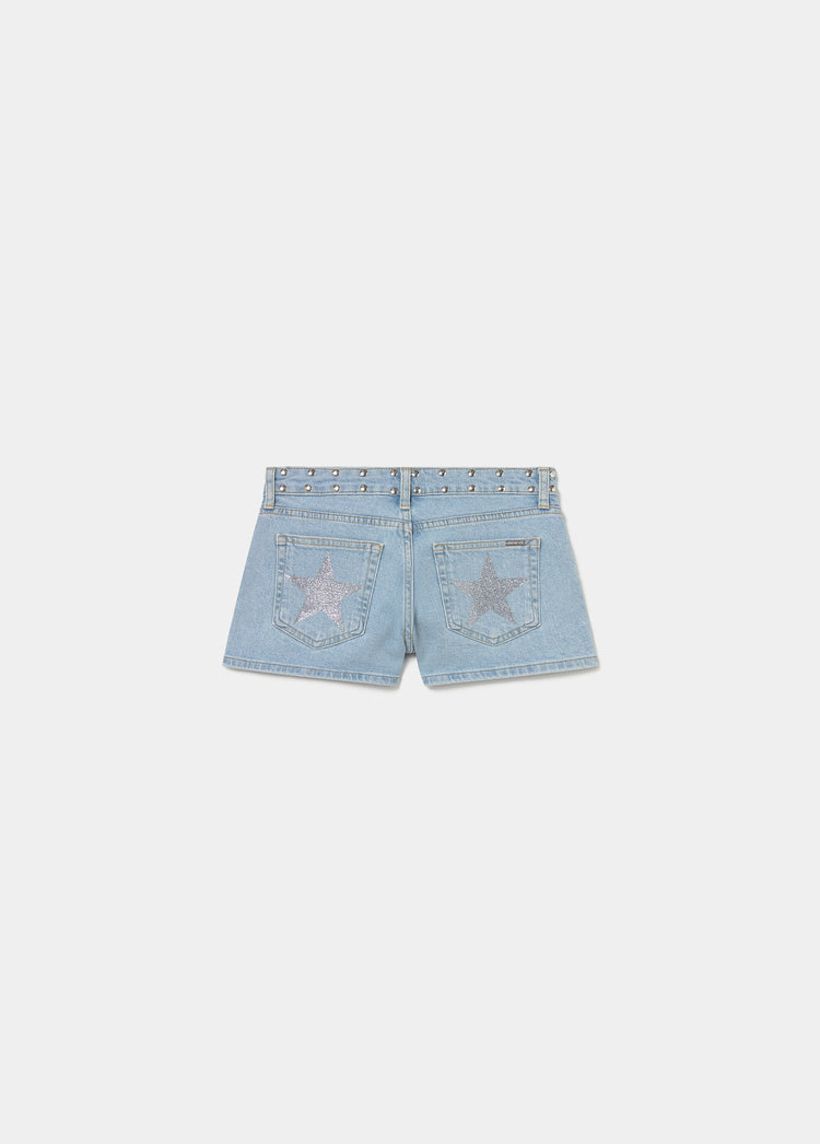 Glitter stud shorts