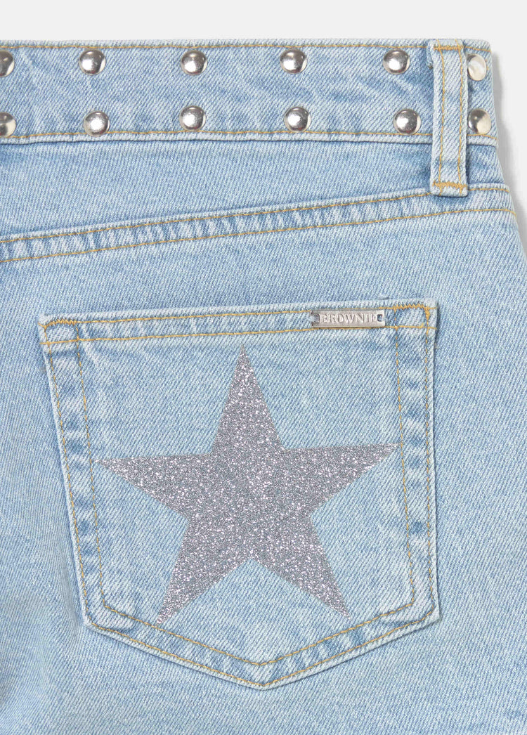 Glitter stud shorts
