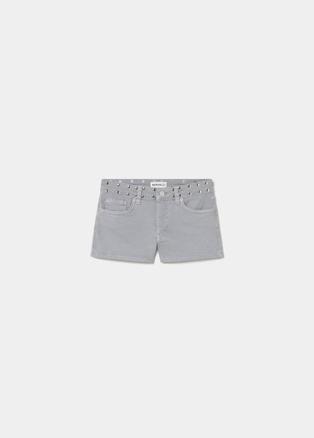 Short cinco bolsillos tachas glitter