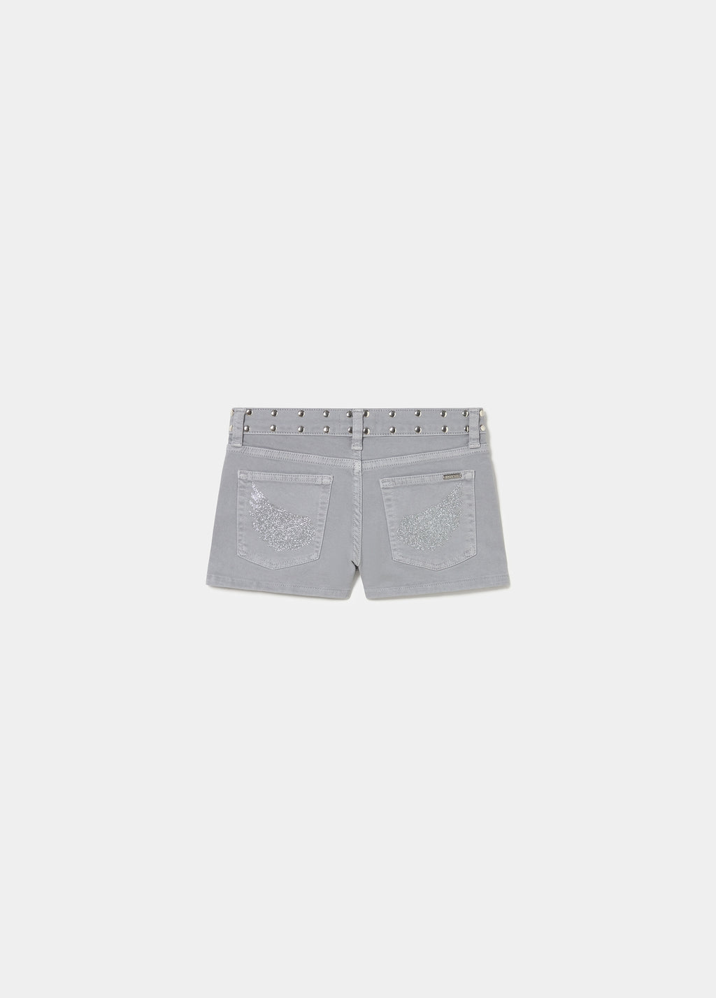 Short cinco bolsillos tachas glitter
