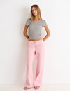 Broek met taille en studs