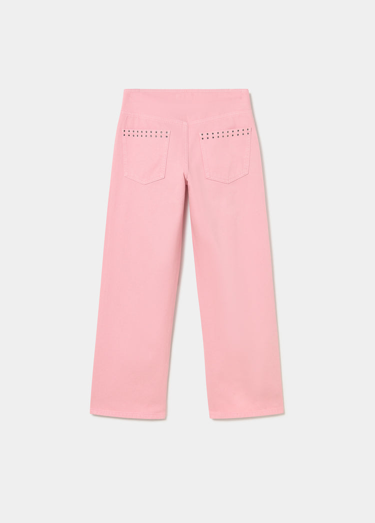 Broek met taille en studs