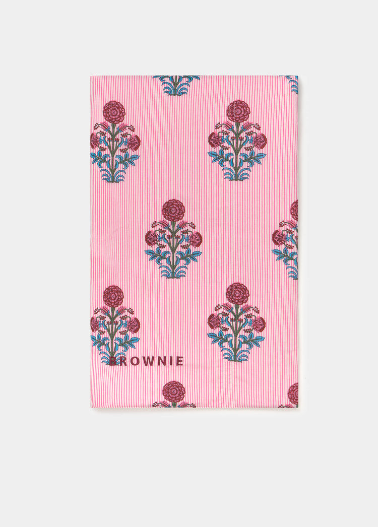 Floral striped pareo towel