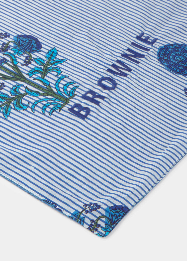 Floral striped pareo towel