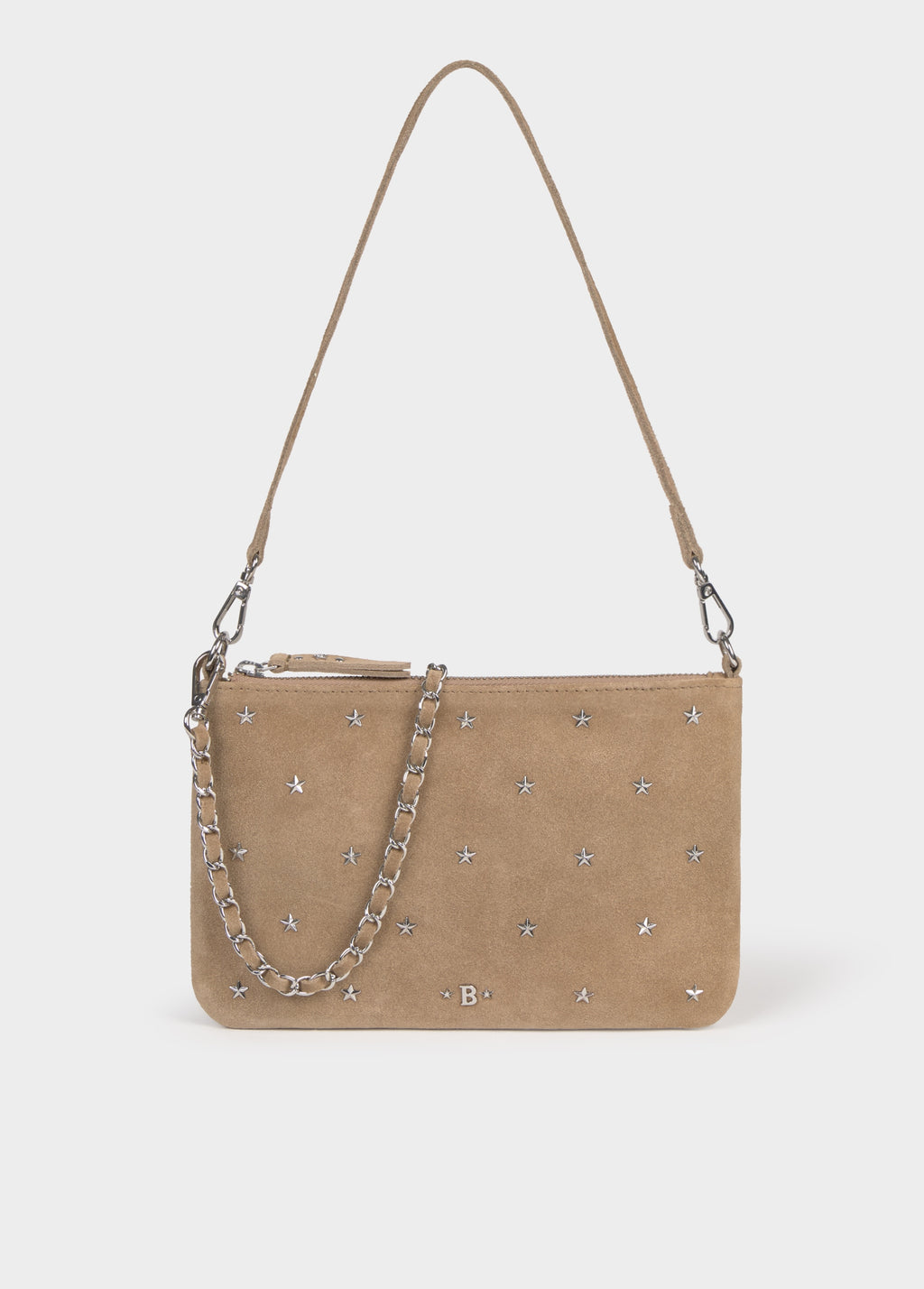 Leather flap bag