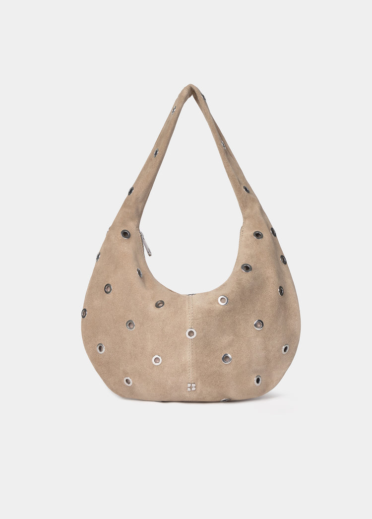 Bolso tachas grande cuero