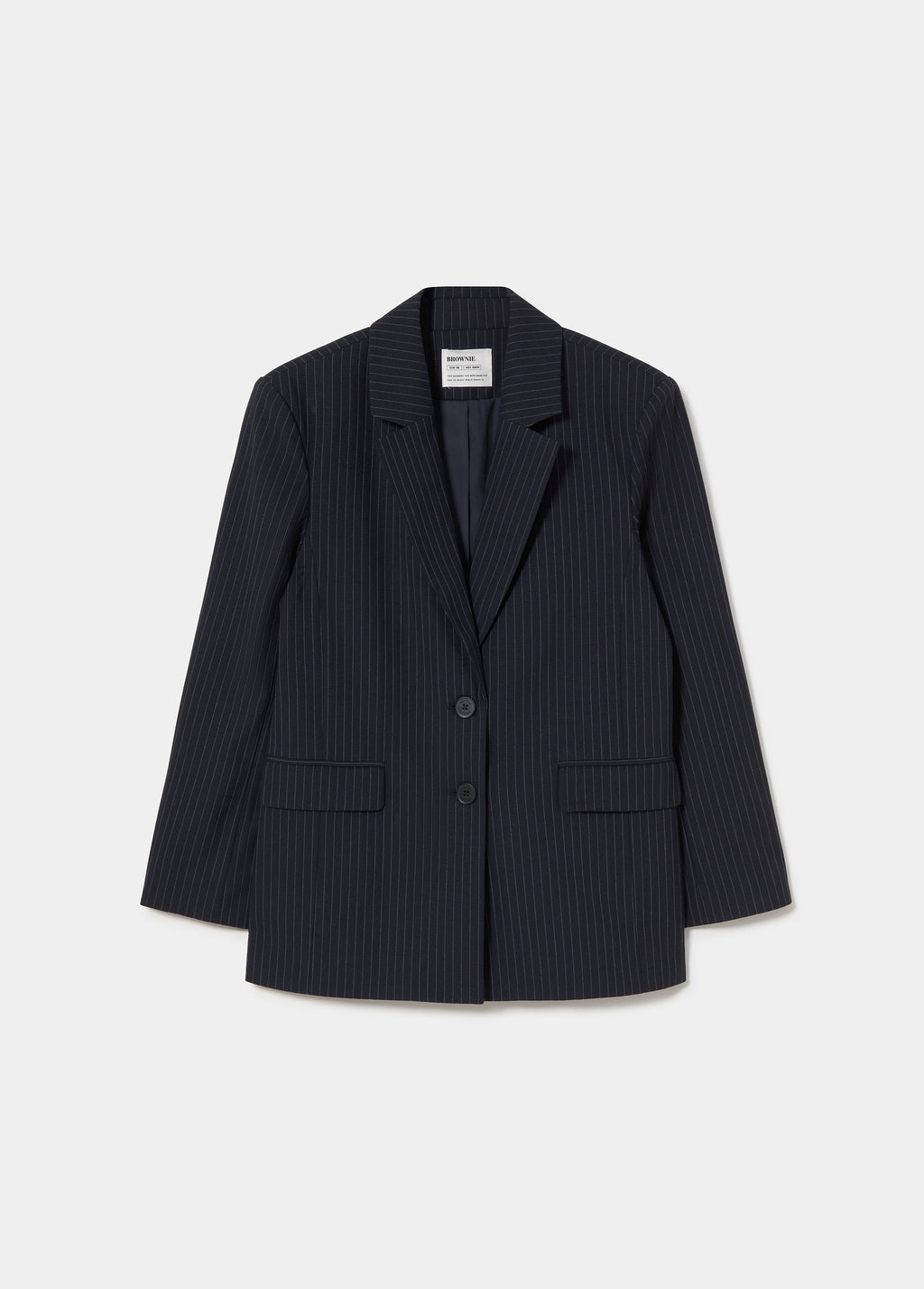 Blazer met diplomatenstreep