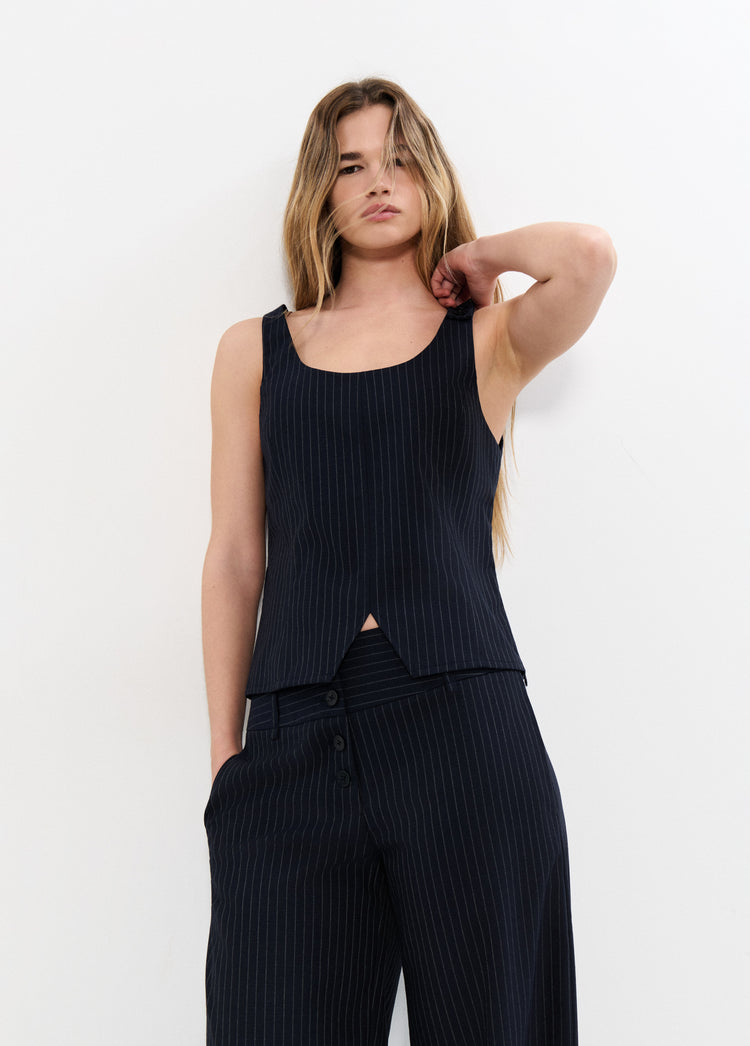 Pinstripe top