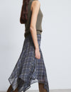 Falda midi estampada