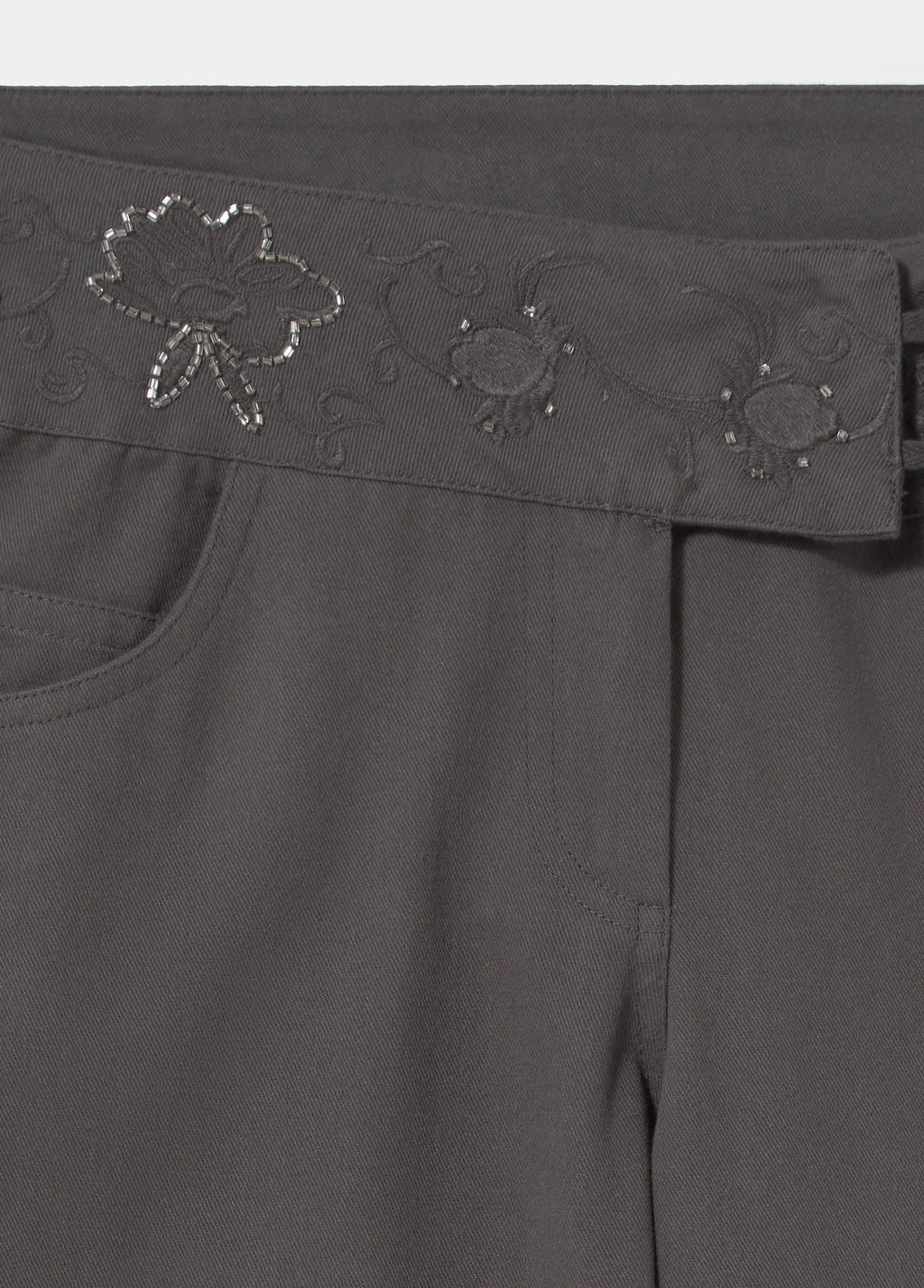 Beaded waist pants