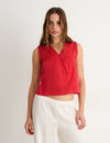 Lace strap blouse