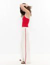 Long pants with side stripe