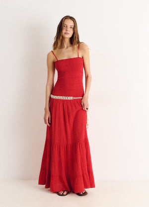 Vestit llarg de tirants