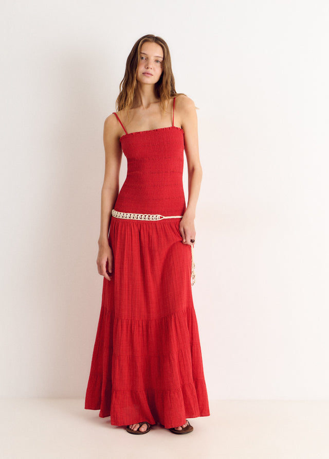 Long strap dress