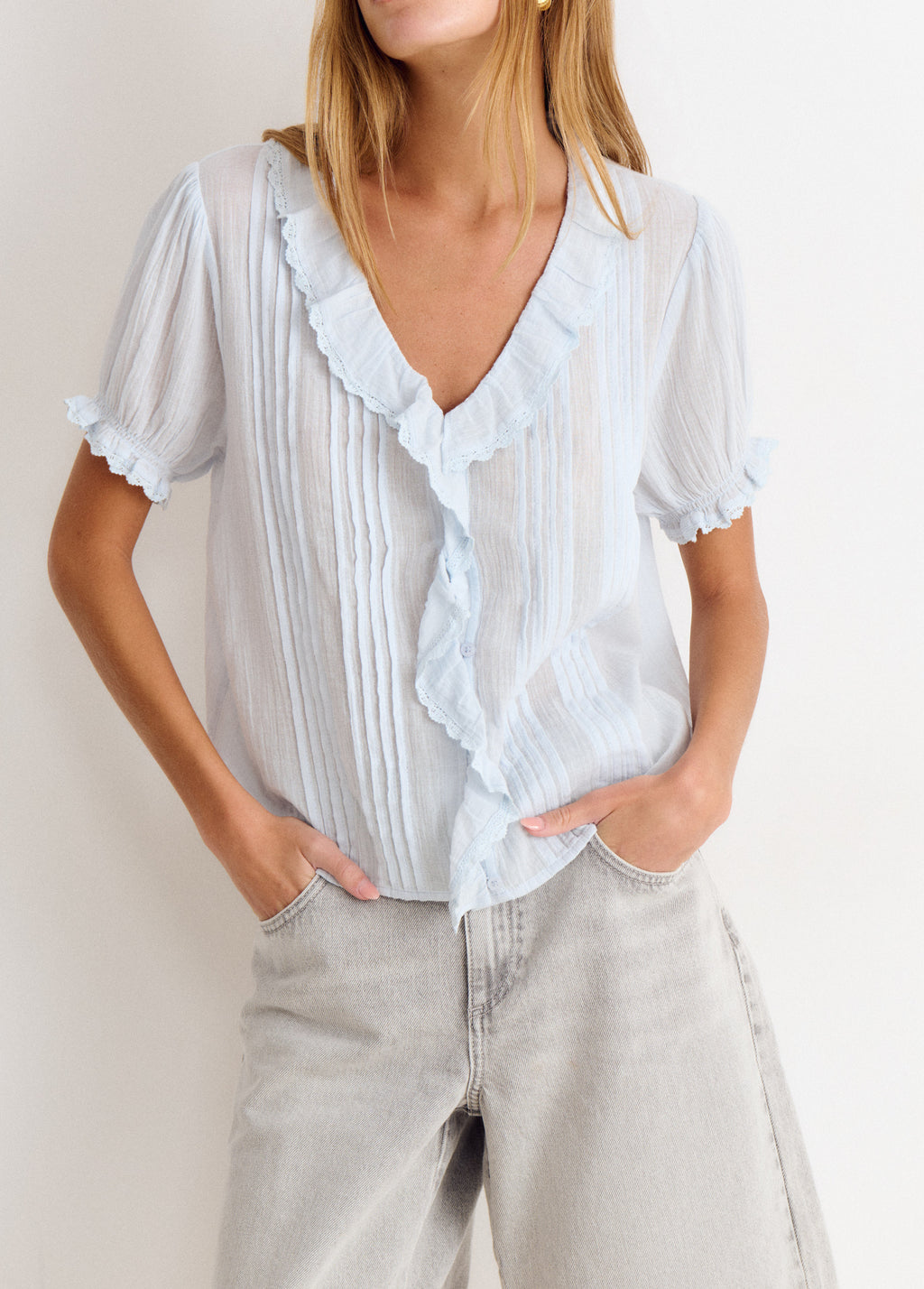 Ruffled blouse