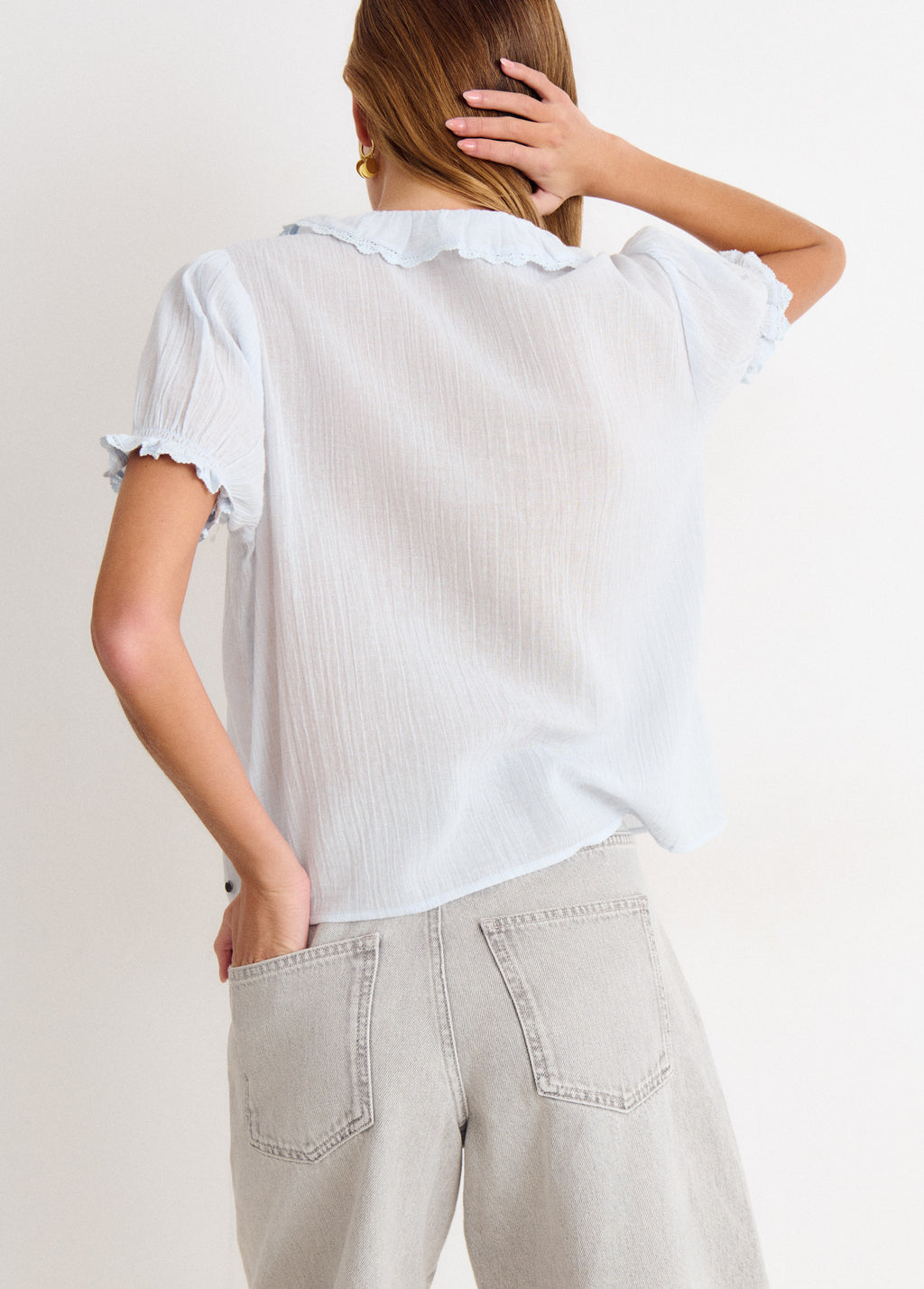 Ruffled blouse