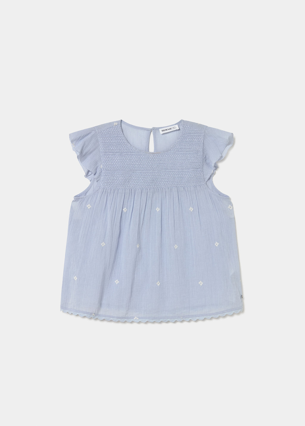 Smock embroidered blouse