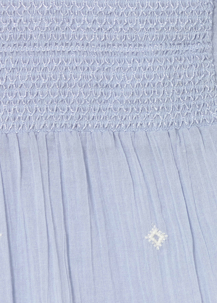 Smock embroidered blouse