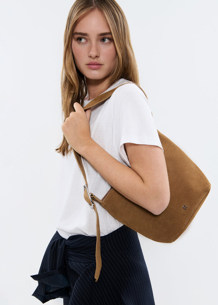 Tas met leren handvat