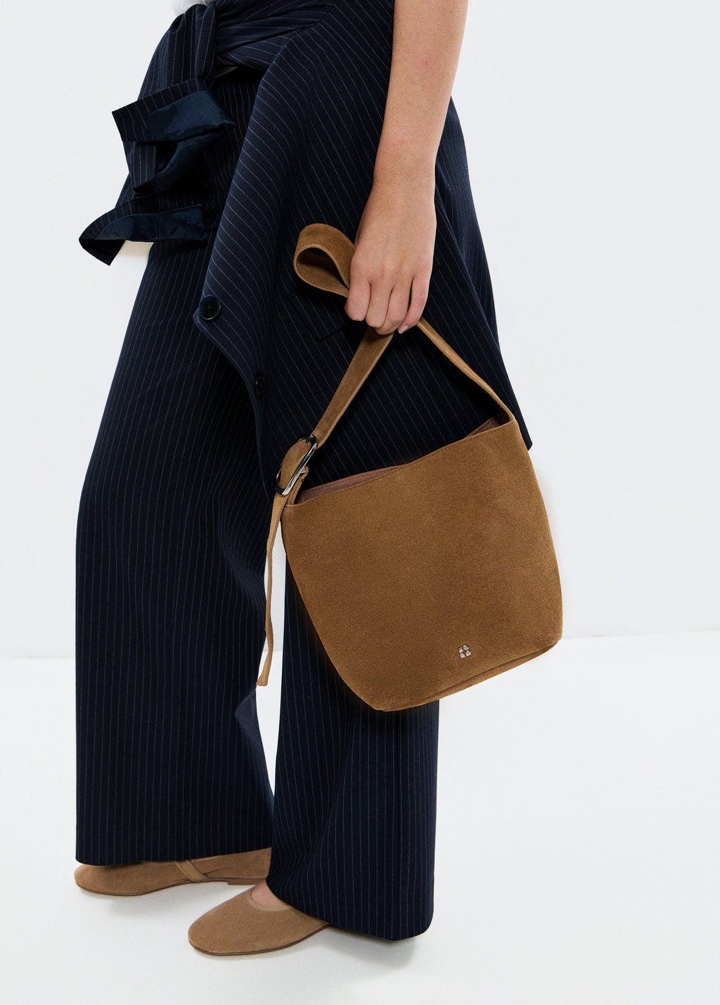 Tas met leren handvat