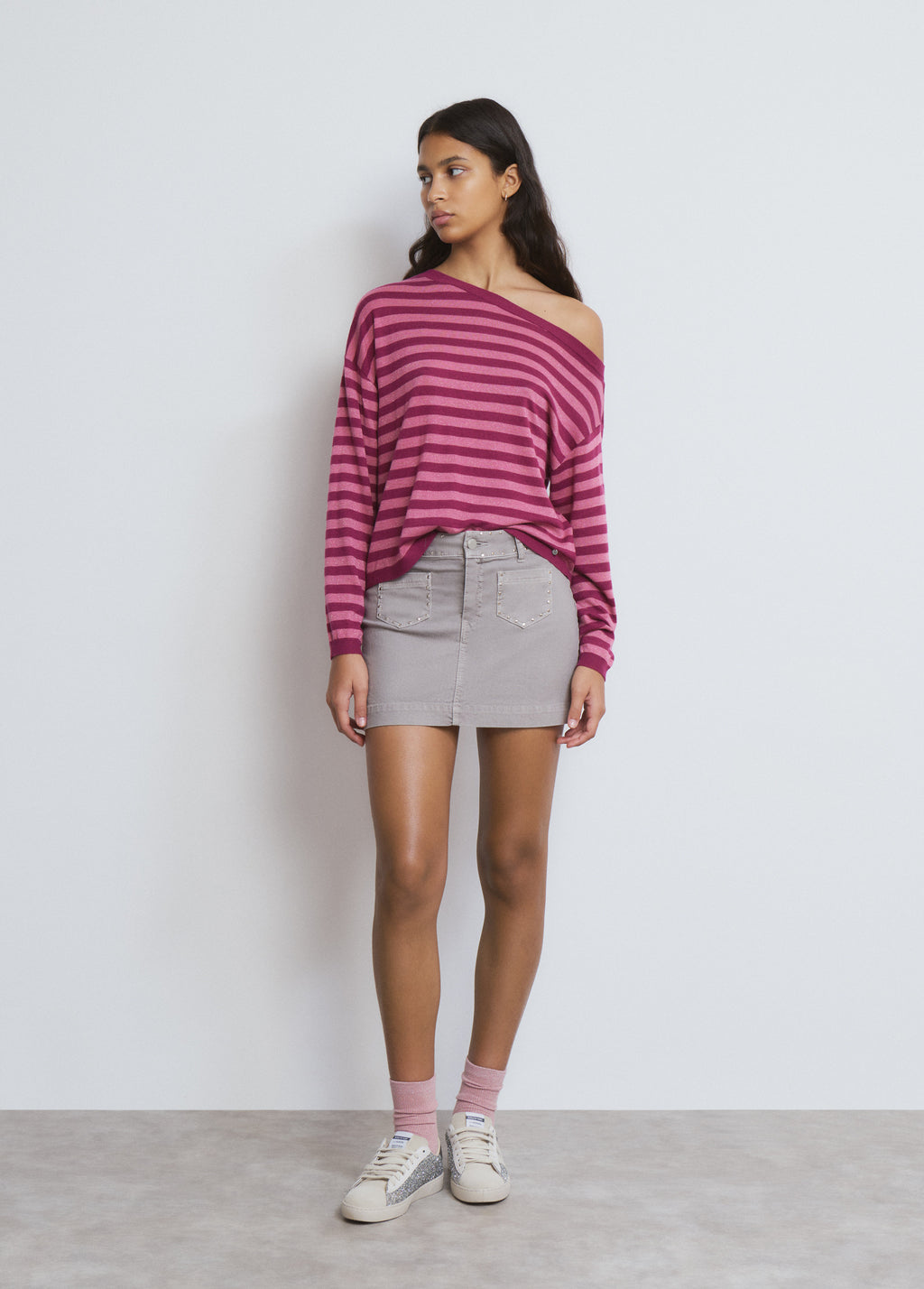 Falda cintura ancha