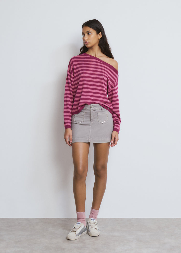 Falda cintura ancha
