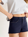 Studded star shorts