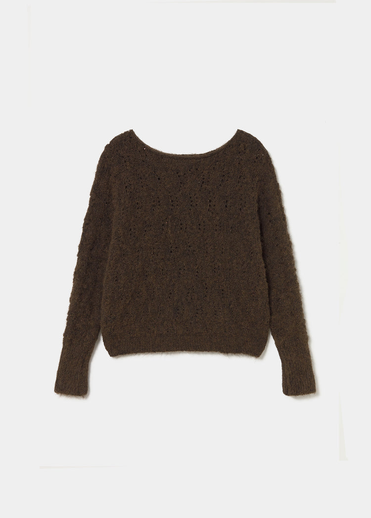 Open-knit sweater