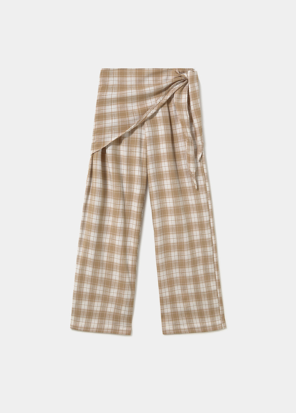 Checked Trouser with scarf detail