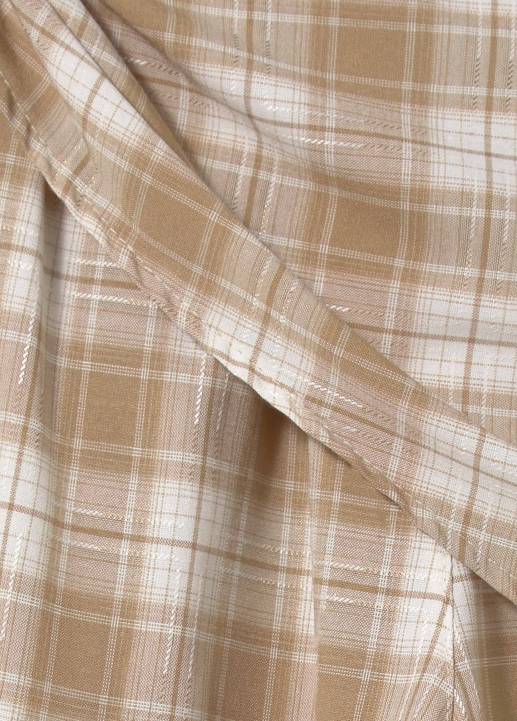 Checked Trouser with scarf detail