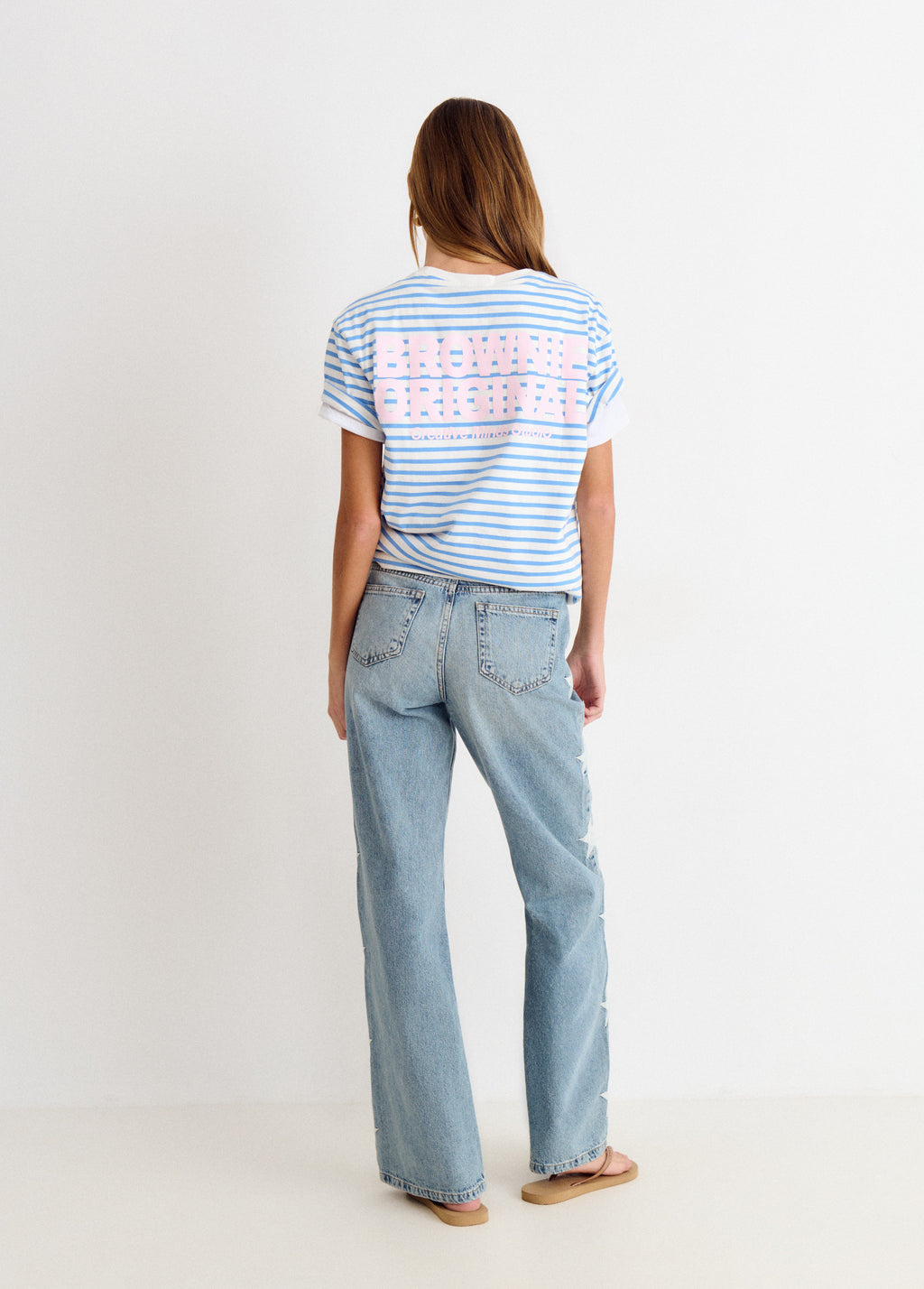 Jeans met sterren aan de zijkant