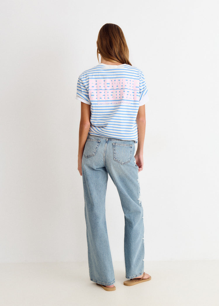 Jeans met sterren aan de zijkant
