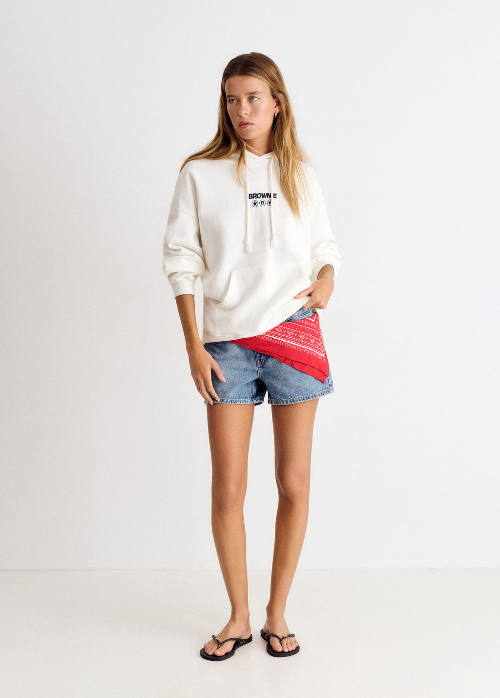 Hoodie with puppies print