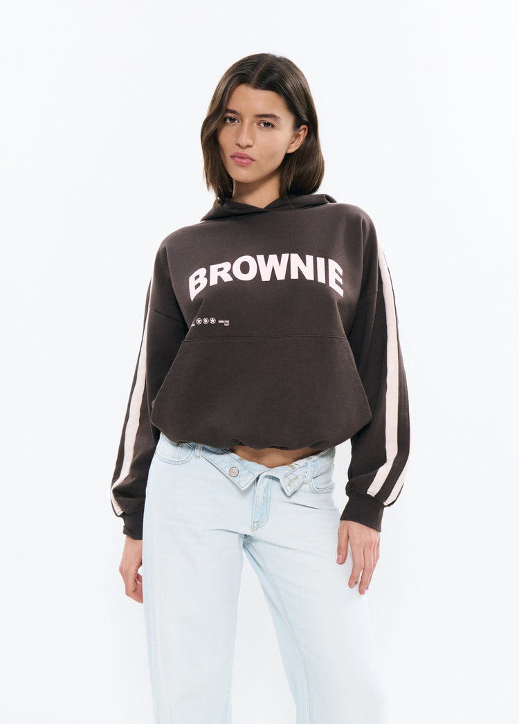 Hoodie with stripes