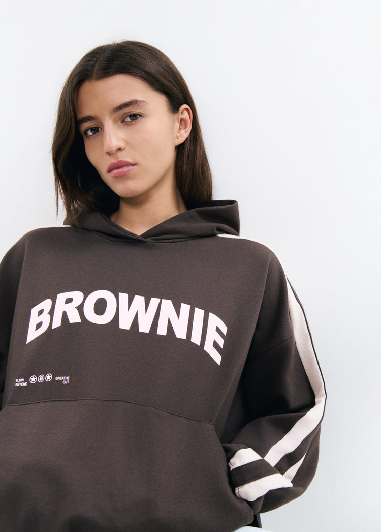 Hoodie with stripes