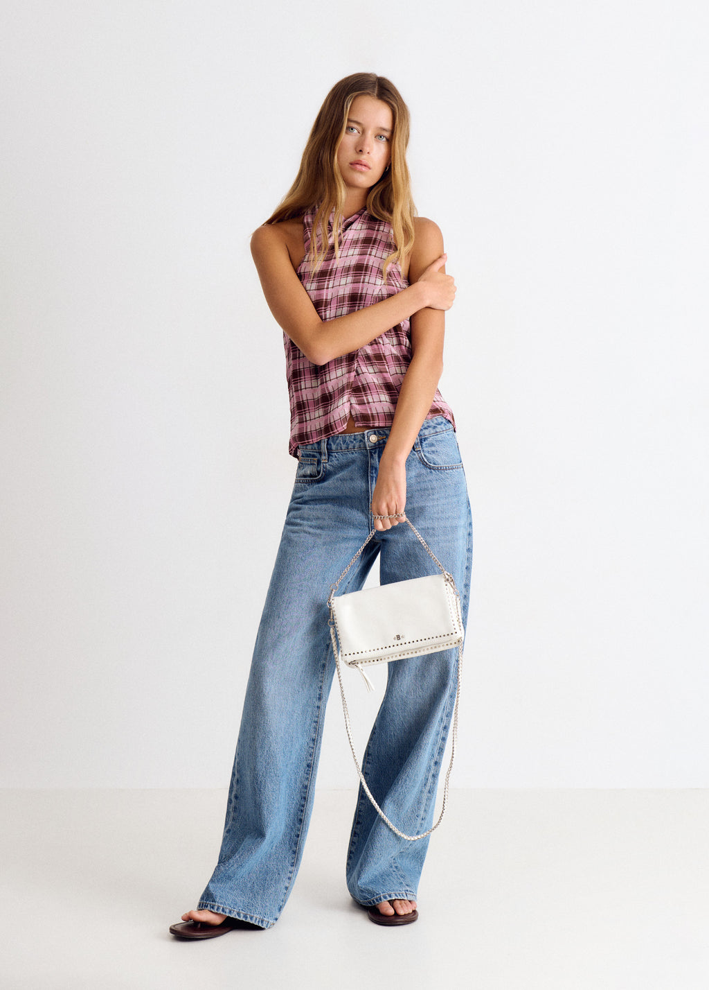 Tas met klep en studs