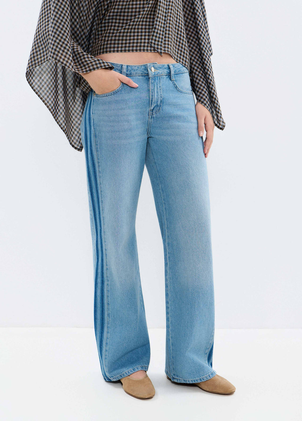 Jeans banda lateral
