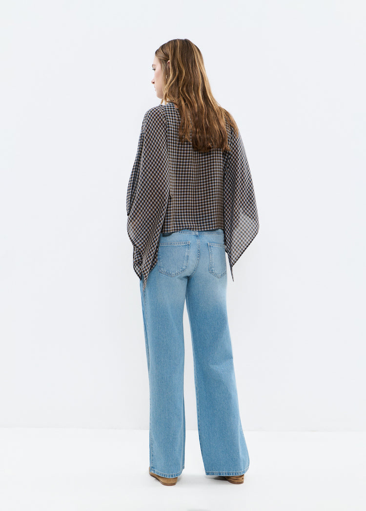 Jeans met zijband