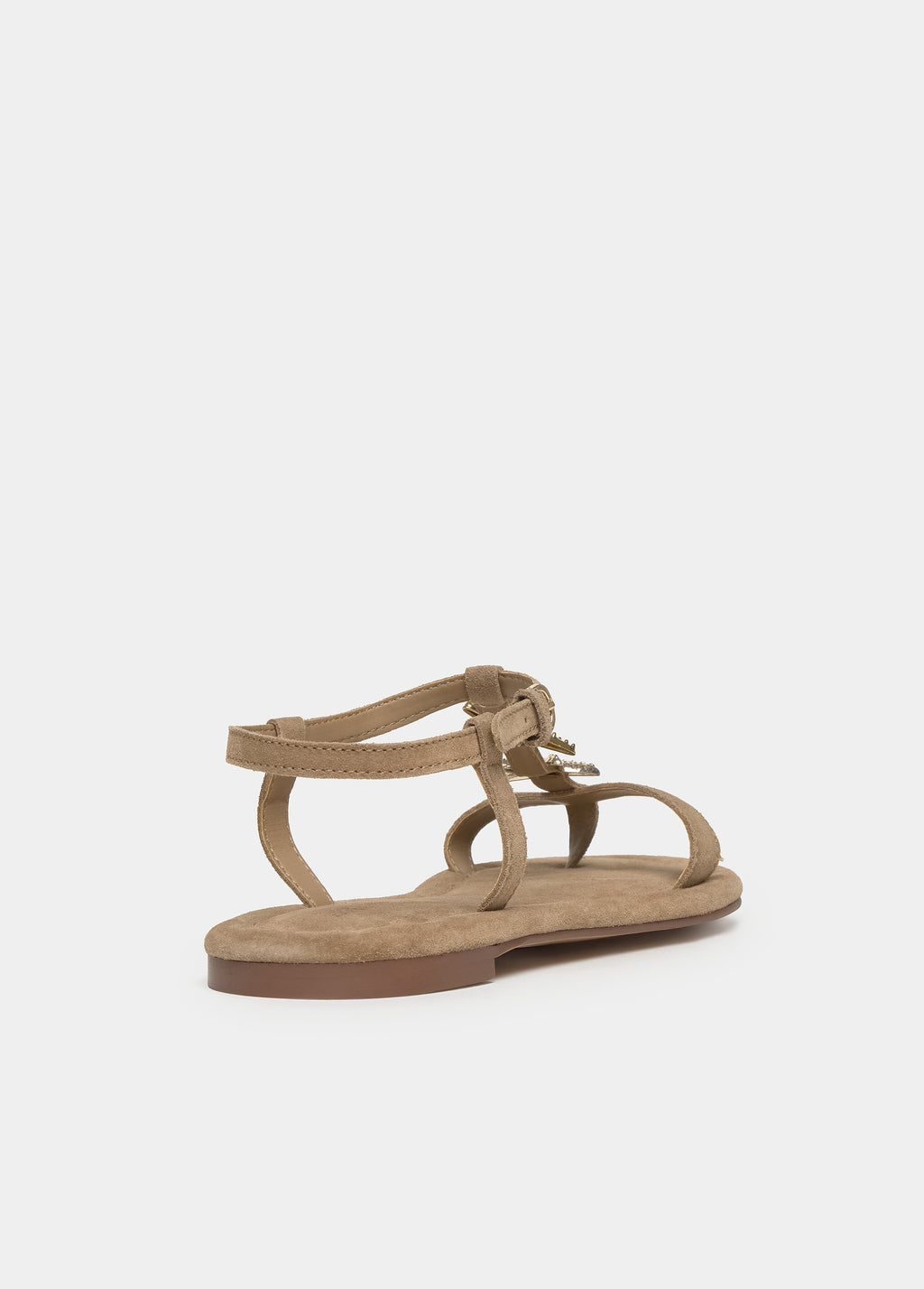 Flache Sandale mit Meeresstern-Motiv