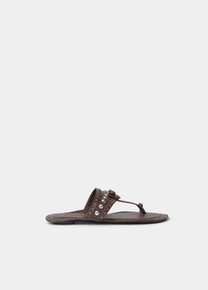 Flat stud sandals