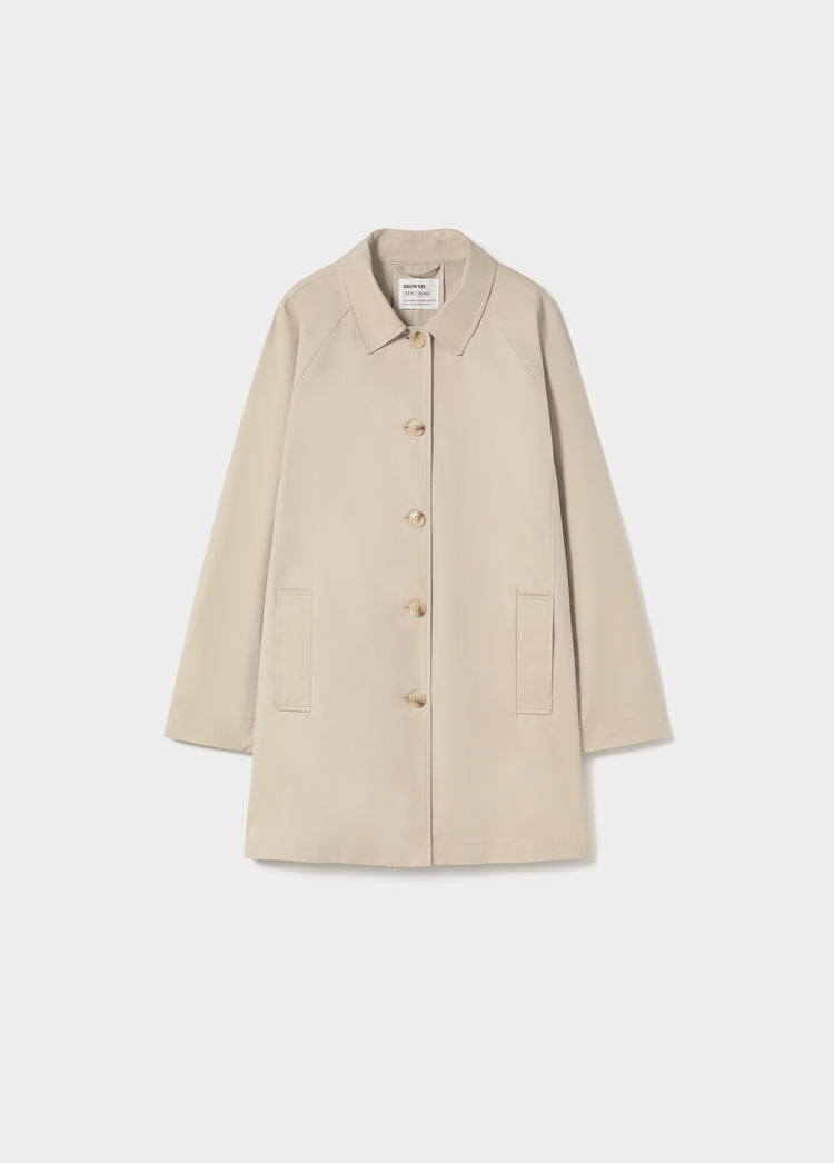 Mid-length trench coat