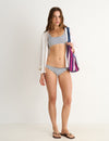 Nautical woven stripe bikini bottoms