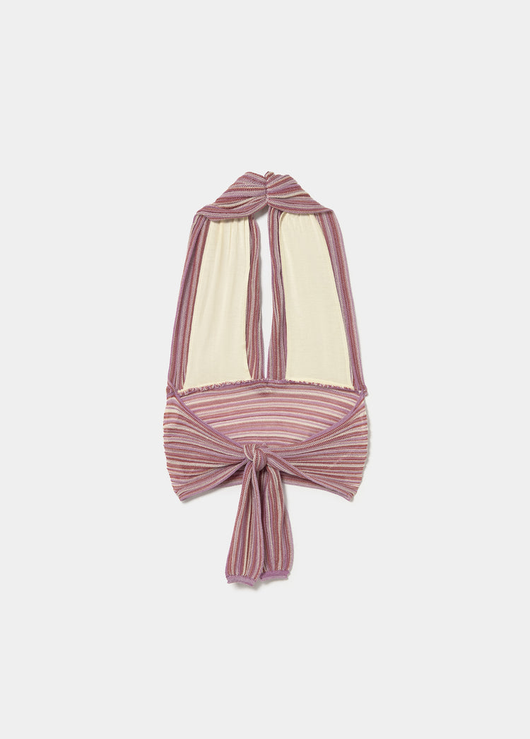 Halter scarf top