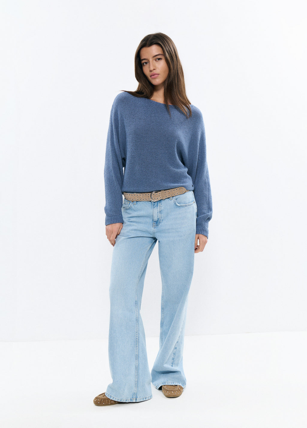 Maglione slouchy filo texture
