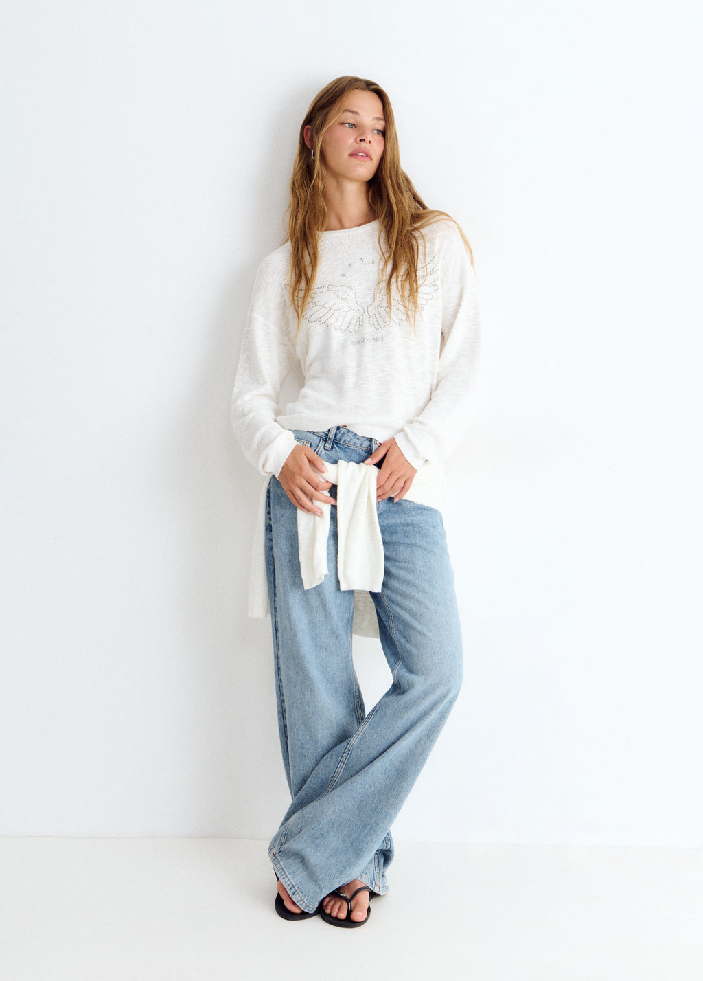 Pull coton ailes clous