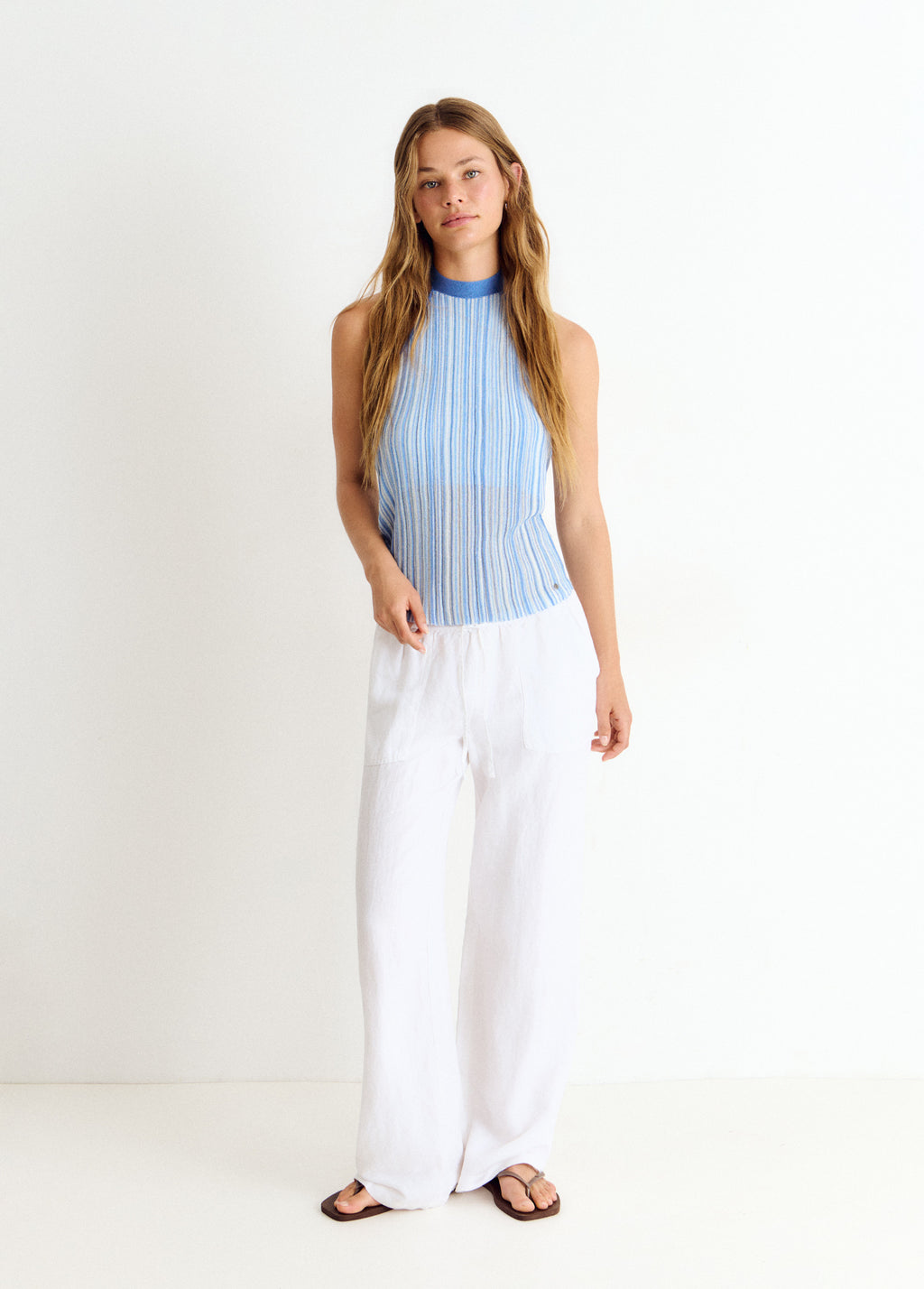 Halter top thread