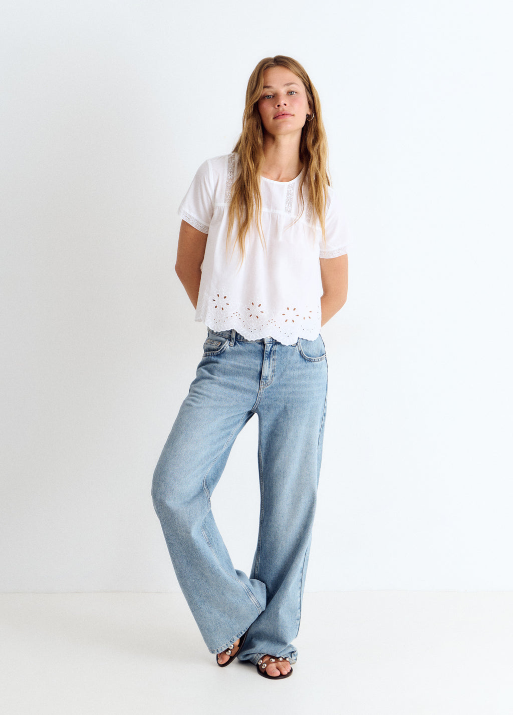 Blouse détail lacets