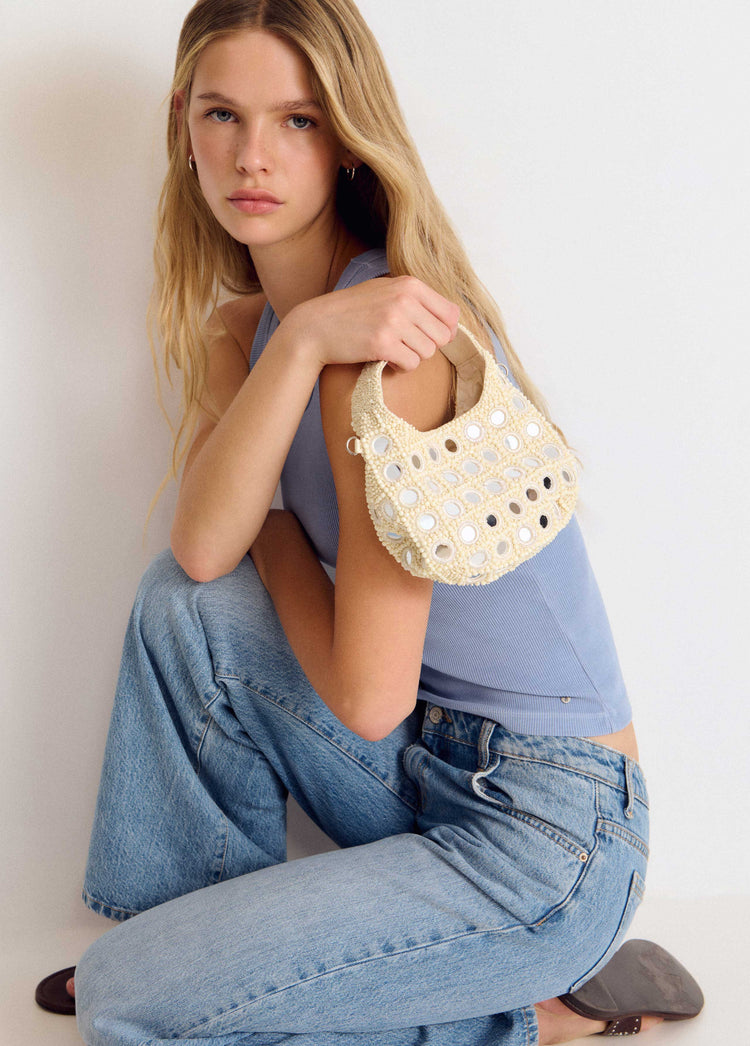 Small beads and mirror bag
