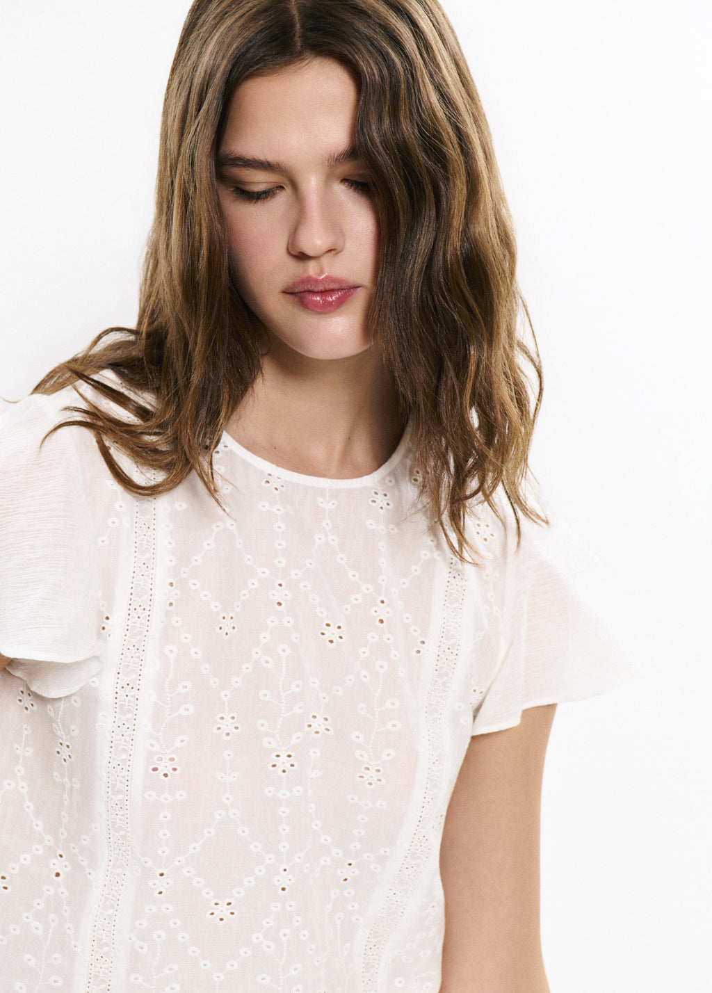 Blouse with back bows