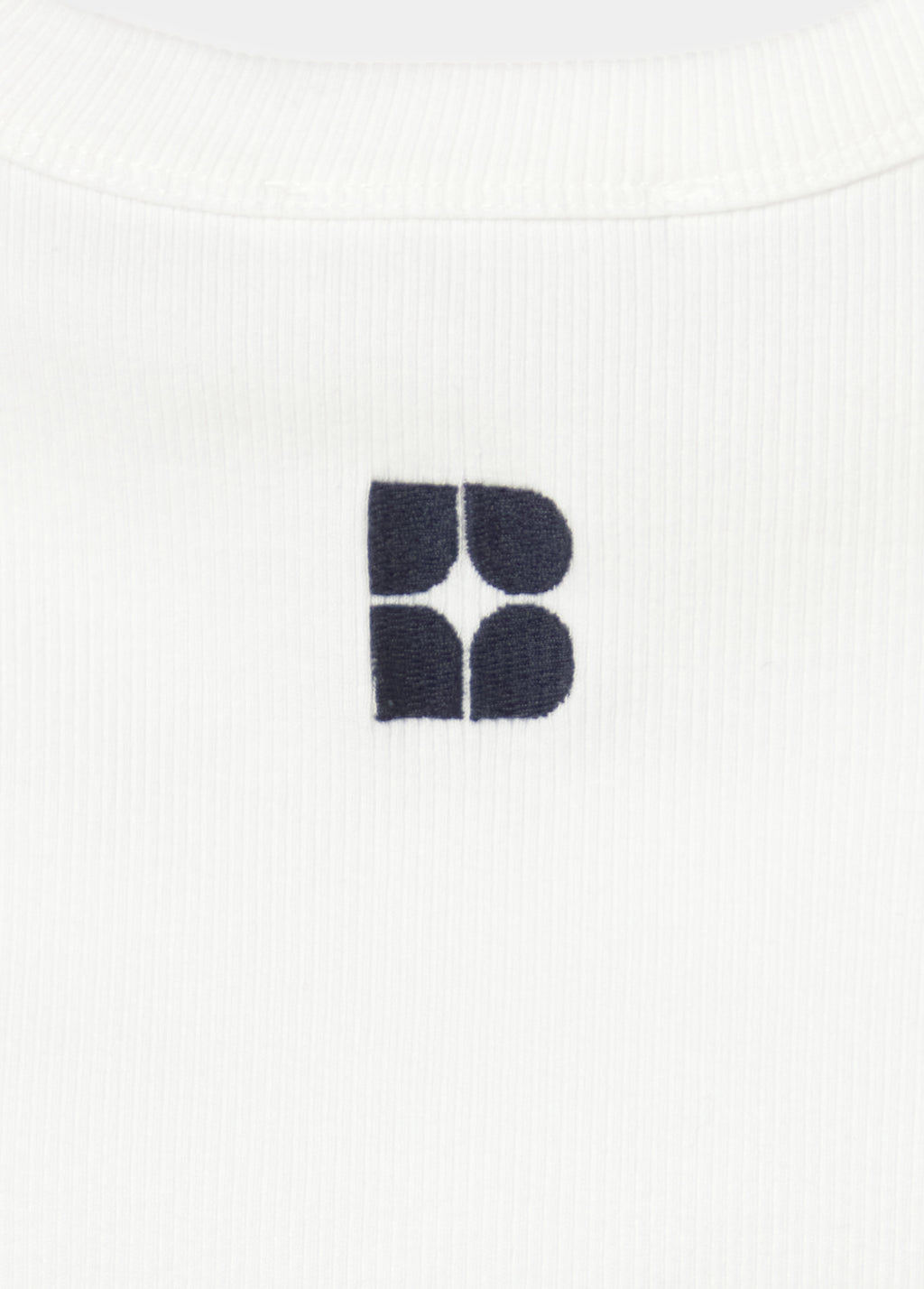 Embroidered logo top
